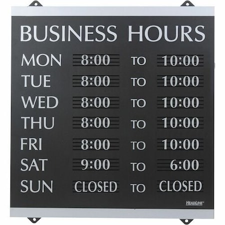 Headline Signs Characters, 14inx13in, SR/BK HDS4247